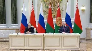 Пресс-конференция Путина и Лукашенко по итогам российско-белорусских переговоров / 19.12.2022 года