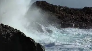 [10 Hours] Waves on the Rocks Close Up - Video & Soundscape [1080HD] SlowTV