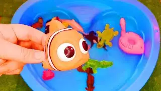 Collection of Sea Animals Toys for Kids Farm Animals and WIld Zoo Animals Insects and birds