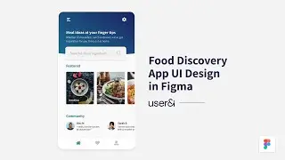 Food App Landing Screen UI Design in Figma | Speed Art | UI/UX Design