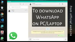 How to Download and Use WhatsApp on Windows | Tutorials to download ⏩