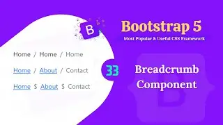 Bootstrap 5 breadcrumb component.