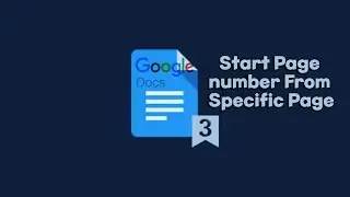 How to Start Page Number on Page 2 or 3 in Google Docs