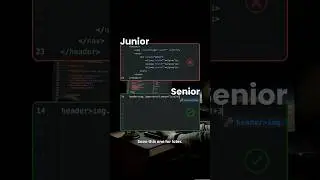 Junior Vs Senior|Noob Vs Pro | frontend developer 😂 #webdevelopment #coding #programming #html #css