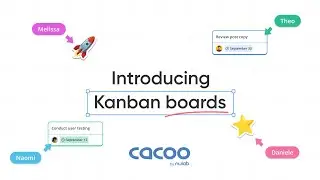 Visualize task management with Kanban boards on Cacoo