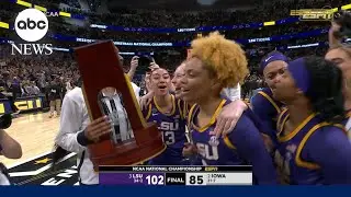 Angel Reese leads LSU to NCAA women’s basketball title over Iowa