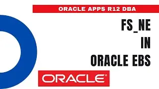 What is FS NE in Oracle EBS - Oracle Apps DBA - E-Business Suite R12