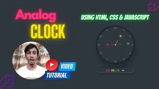 How to make Analog Clock Using HTML, CSS and JavaScript Full Tutorial | Epik Developer