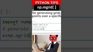 PYTHON NUMPY GRID function#youtubeshorts #coding #pythonforbeginners #viral #short