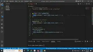 TypeError: this.setState is not a function  react js error