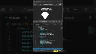 How to make Diamond in CSS 💎 | CSS Tricks #shorts #viral #css #webdevelopment #html #youtube