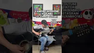 A-punk by vampire weekend played on a 12 string guitar 😳