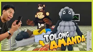 WOLLIE NOLONGIN AMANDA??! AMANDA TERLUKA KARENA MELAWAN PAHLAWAN NYEMOT!! Amanda 2 Roblox [INDO]