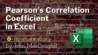 3 Ways to Calculate a Pearson's Correlation Coefficient in Excel