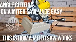 ANGLE CUTTING ON A MITER SAW MADE EASY! Cut any angle!