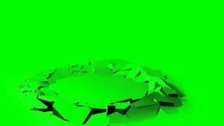 ground cracks  - green screen effect