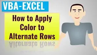 Excel VBA How to Apply Color to Alternate Rows English