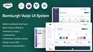 Bamburgh - Vuejs Admin Dashboard & UI Kit & Multi-Purpose Websites Template | Themeforest Website