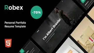 Robex - Personal / Portfolio / Resume Template | Themeforest Website Templates and Themes