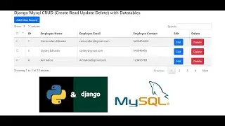 Django Mysql CRUD (Create Read Update Delete) with Datatables