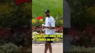 Derrick White agrees that LeBron James is the GOAT 👀🐐 #NBA