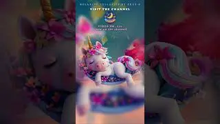 Sleeping Music with Sleeping Unicorn with song Rest #short