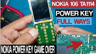 nokia 106 ta1114 power key ways / nokia ta 1114 power key jumper solution / nokia 106 power key ways