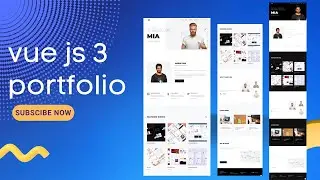 Vue js 3 Professional Portfolio website Template