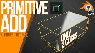 How to work with 'Primitive Add' - 2 click creation | Blender 2.92 Alpha | Tutorial