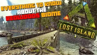 ARK: Lost Island | REDWOODS BIOME |Encyclopedia| POI | Bee Hives Resources Creature Spawn Locations!