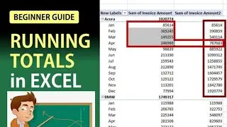 #shorts - Find Running Total #excelshorts #shotsvideo #excel #running #total #formula