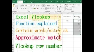 Vlookup in Excel (function explained, 4 examples, certain words, text, asterisk, Approximate match)