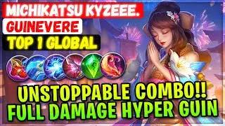 Unstoppable Combo!! Full Damage Guin [ Top 1 Global Guinevere ] Michikatsu Kyzeee. - Mobile Legends