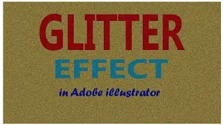 Glitter Effect Tutorial | Illustrator Tutorial