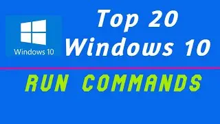 Top 20 Run commands in Windows 10 | windows 10 run commands | Best run commands in windows 10