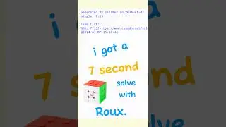 7.13 Roux 2h solve (pb by 1.64)