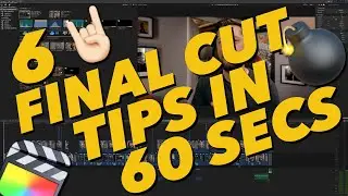 6 🤘🏻 TIPS For FINAL CUT PRO In 60 Seconds! #Shorts