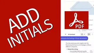 How to Add Initial in Adobe Acrobat 2025?