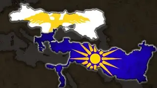 Hunnic Empire Vs Macedonian Empire - Hoi4 Timelapse