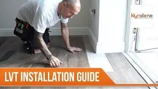 Luxury Vinyl Tile (LVT) Installation Step-by-step Tutorial by Klynstone