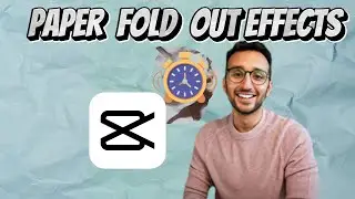 Ali Abdaal Paper Fold out Animation |Capcut Paper fold out effect|Paper transition green screen