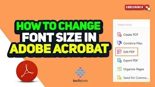 How to change font size in adobe acrobat 2024