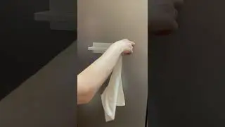 Магнитный держатель полотенец белый
