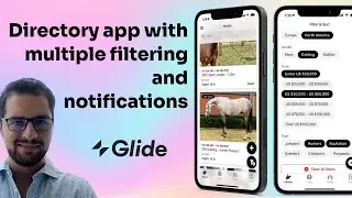 Glide app: Marketplace app with advanced filtering and notifications