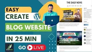 Create WordPress Blog or News Website for Free in 25 Minutes |  Step-by-Step Tutorial