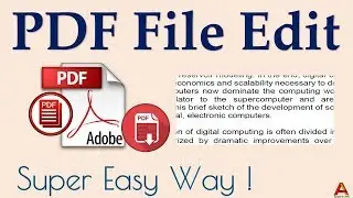 How to edit PDF file | Ahsan Tech Tips