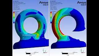 Total crack propagation in an eye plate due to cyclic loads using SMART - ANSYS WB Static Structural