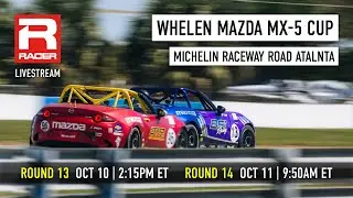 Mazda MX-5 Cup 2024 | Round 14 - Michelin Raceway Road Atlanta | Livestream