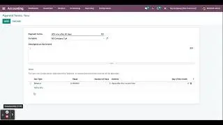 Odoo 15 Accounting Module Payment Terms