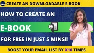 How to create ebook for free || create an ebook in 5mins!!✔✔